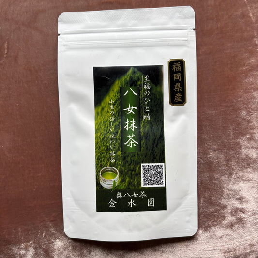 Kawaguchi Kinsuien "Yame Matcha" – 100% Pure, Premium Ceremonial Grade Oku-Yame Japanese Green Tea Powder from Fukuoka (30g / 1.06 oz Resealable Stand-Up Pouch)