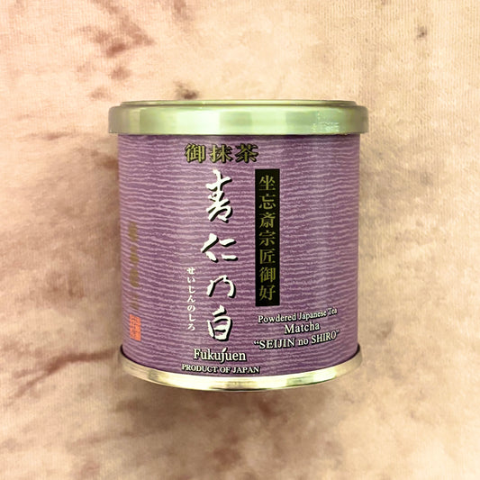 Matcha Seijin no Shiro 30g (1.06 oz) Tin by Fukujuen – Premium Uji Matcha from Kyoto | Rich Umami, Deep Sweetness, Elegant Complexity & Refined Aftertaste