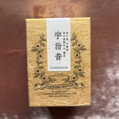 Tsujirihei Honten "Uji no Mukashi" Ceremonial Uji Matcha 30g (1.06 oz) Premium Tin – 100% Pure Omotesenke Fushin'an Preferred Koicha Grade Japanese Green Tea Powder