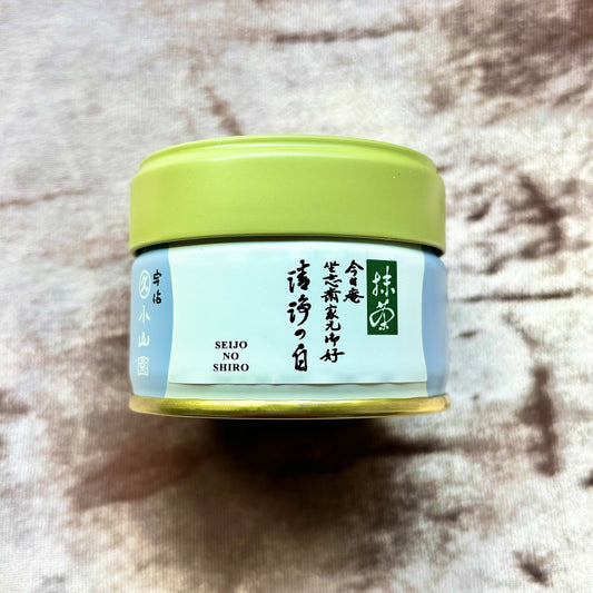 Matcha Seijo no Shiro 20g (0.71 oz) Tin by Marukyu Koyamaen – Premium Uji Matcha from Kyoto | Pure & Elegant, Gentle Umami, Clean Sweetness & Refined Clarity